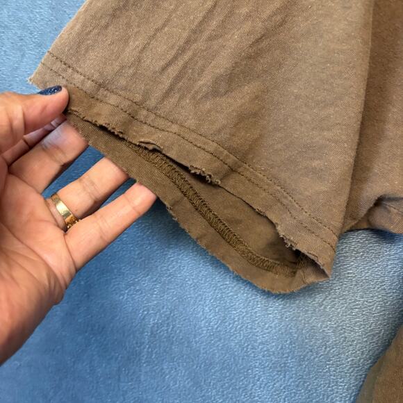 Stranded Brown Graphic Tee XL Vintage Distressed Faded Tree Skull Shirt 2000 Y2K - Picture 5 of 11
